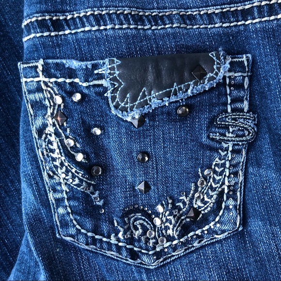 Silver "AIKO" Mid slim bootcut blue jeans size 27 - Picture 7 of 9